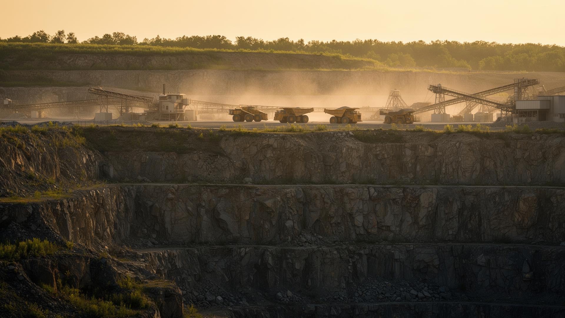 Carrière industrielle à l'heure dorée